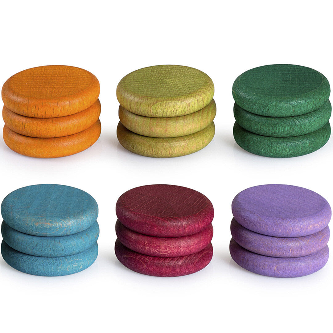 grapat munten opaque - 6 kleuren (18st) | 16-158 | 0