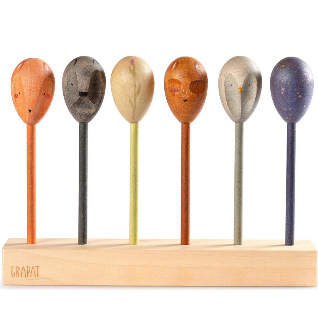 grapat poppen dubbelzijdig - 6st | 25-269 | 0