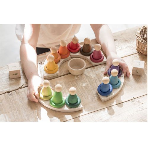 grapat ringen regenboog 4,5 cm - 6 kleuren (18st) | 15-115 | 1