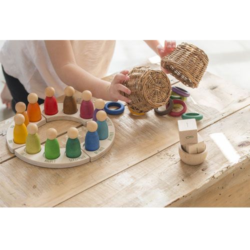grapat ringen regenboog 4,5 cm - 6 kleuren (18st) | 15-115 | 2