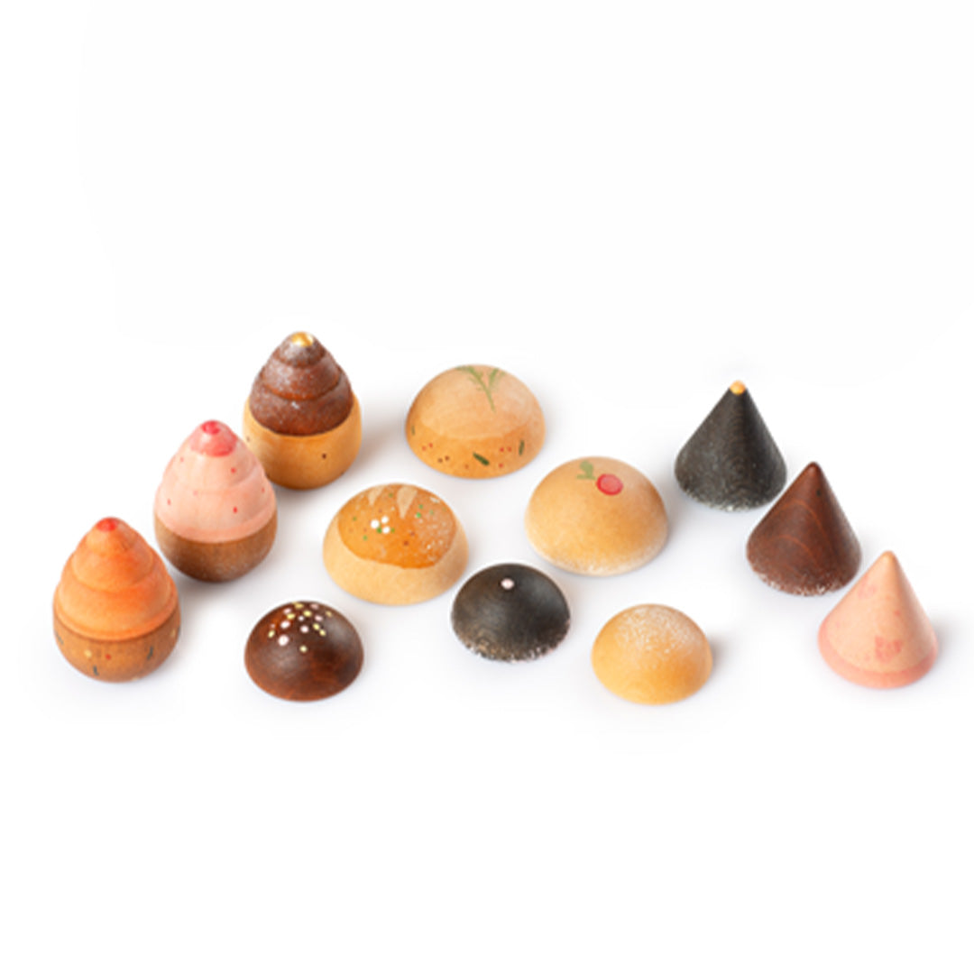 grapat houten bakwaren - 12st | 26-288 | 40