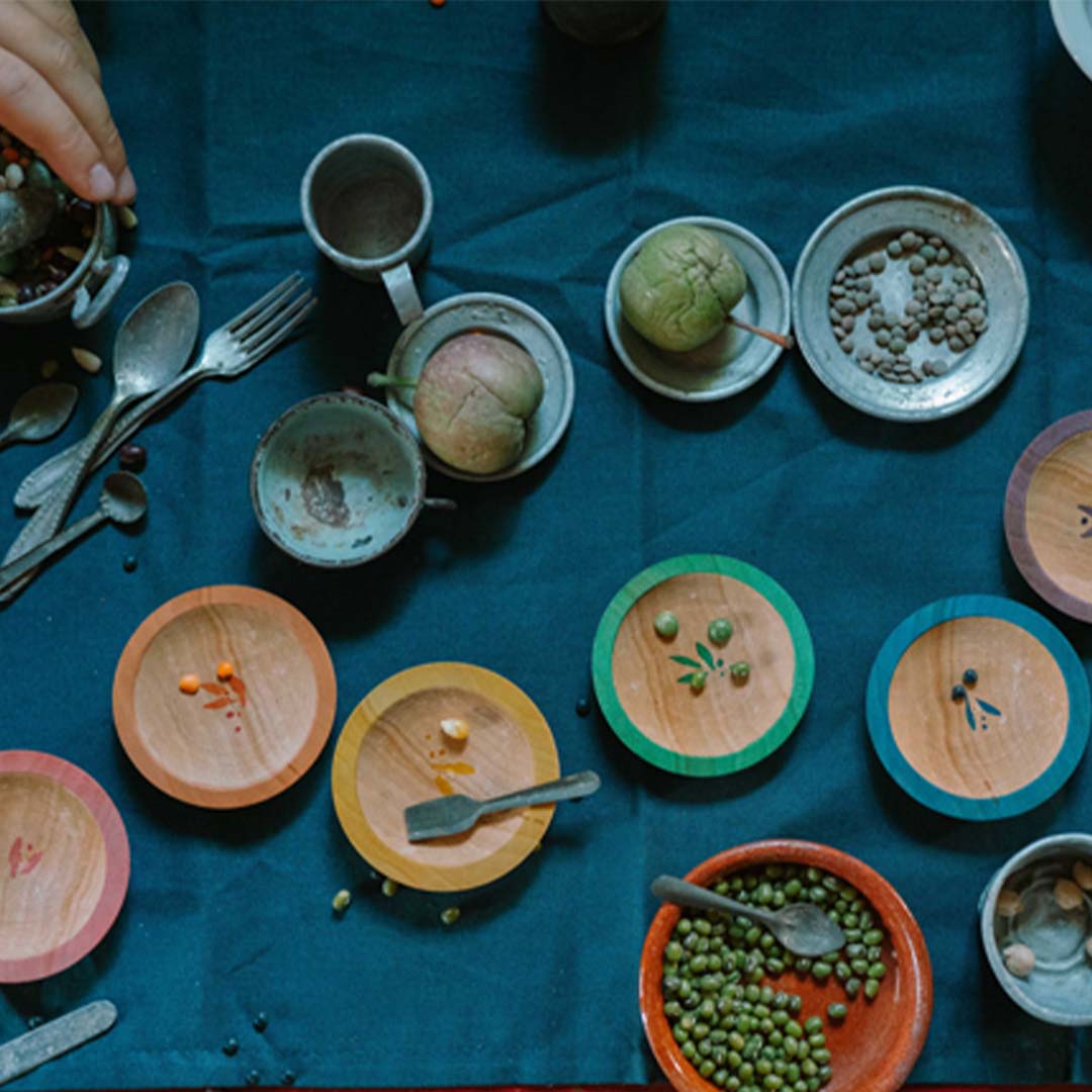 grapat houten borden - 6st | 26-289 | 2