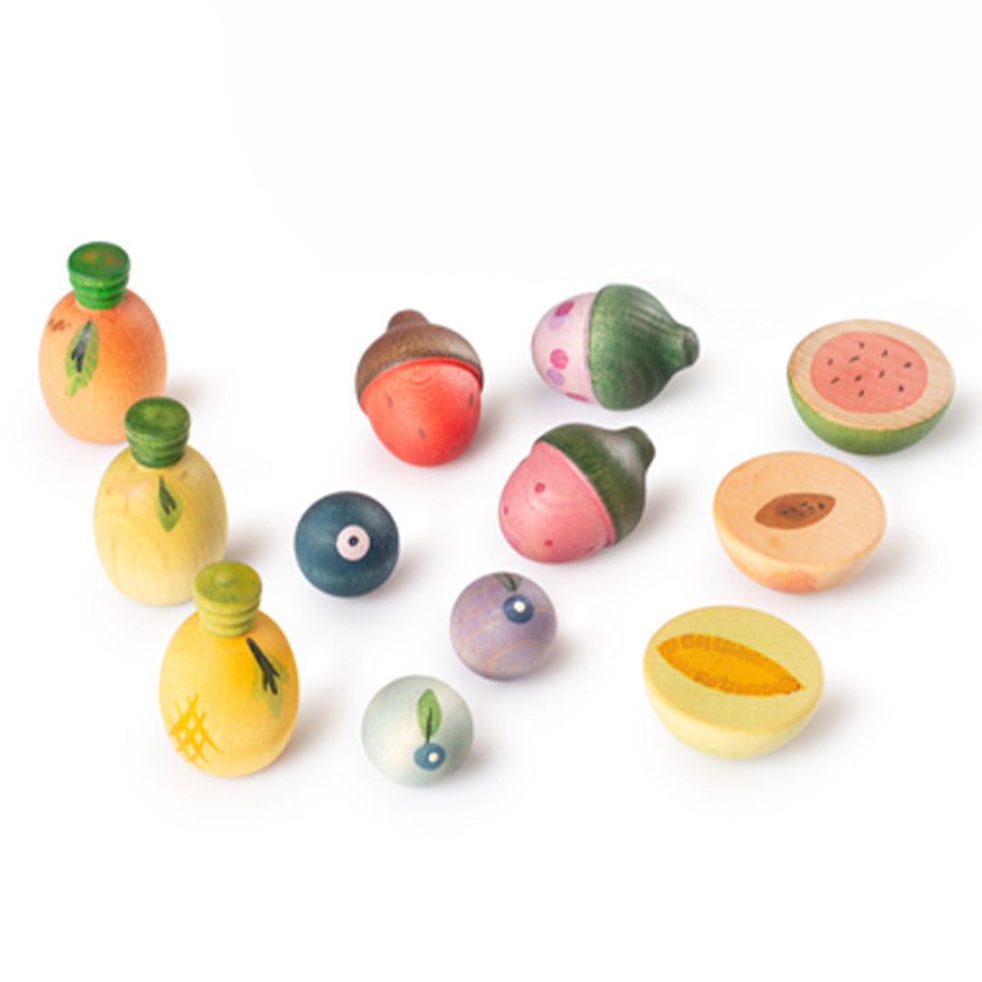 grapat houten fruit - 12st | 26-286 | 0