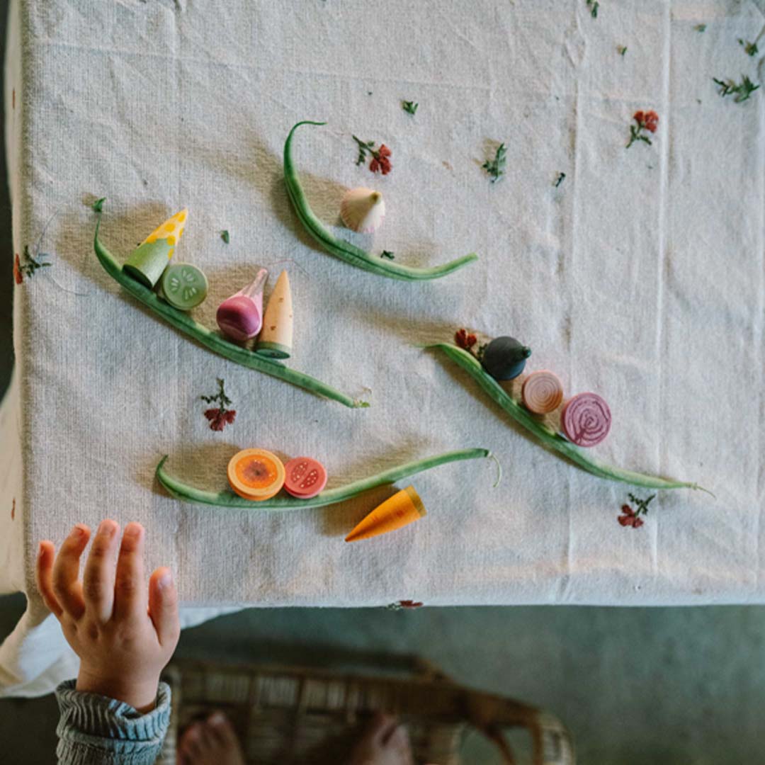 grapat houten groenten - 12st | 26-287 | 2