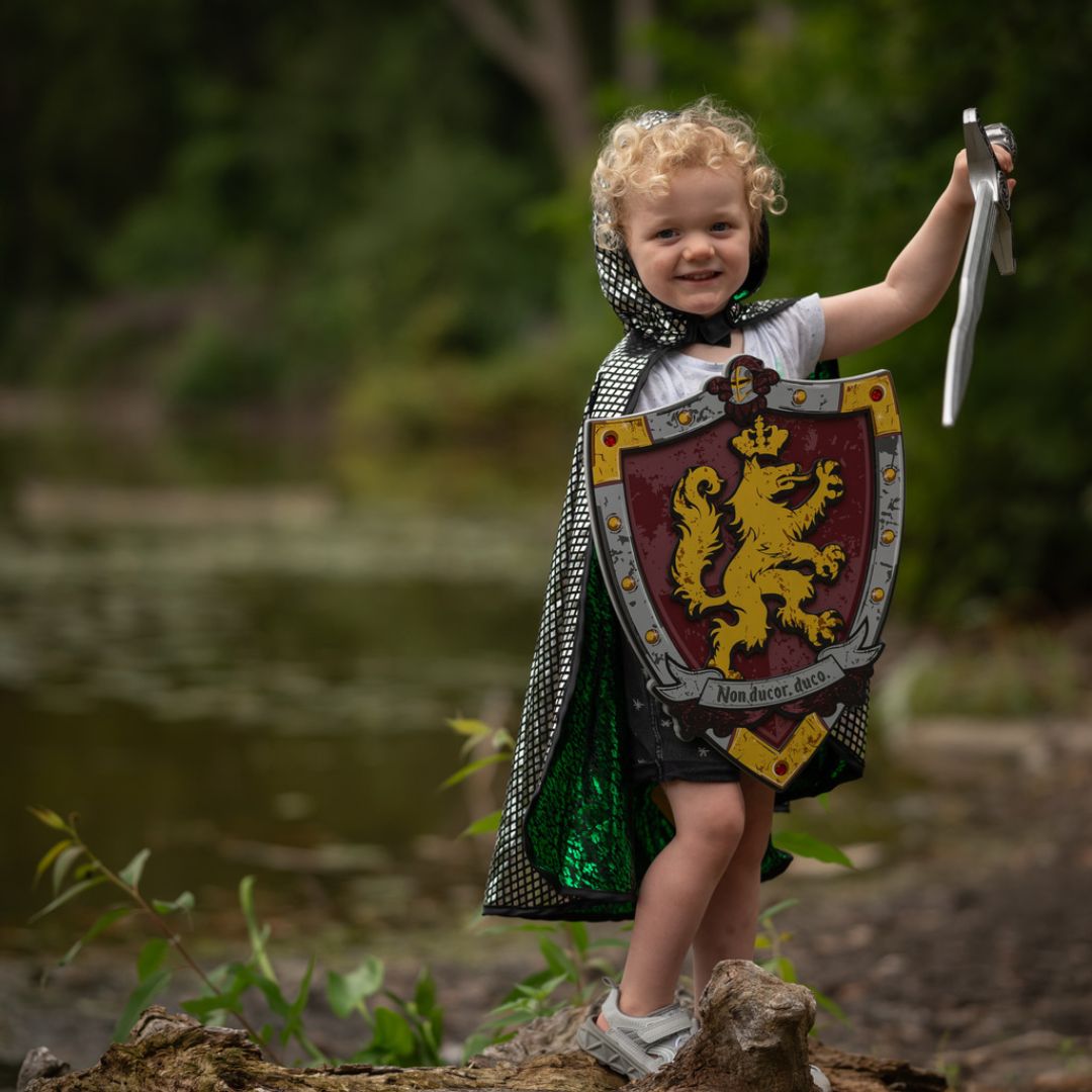 great pretenders omkeerbare verkleedcape draak - ridder - 5-6 jaar  | 55693 | 1