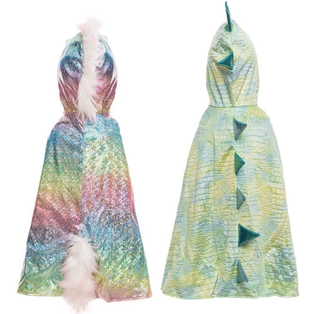 great pretenders omkeerbare verkleedcape eenhoorn en draak - 2-4 jaar | 52103 | 0