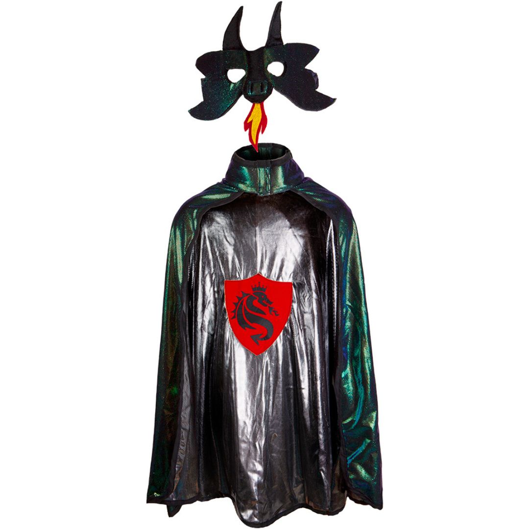 great pretenders omkeerbare verkleedcape & masker dragon knight - 5-6 jaar | 57405 | 0