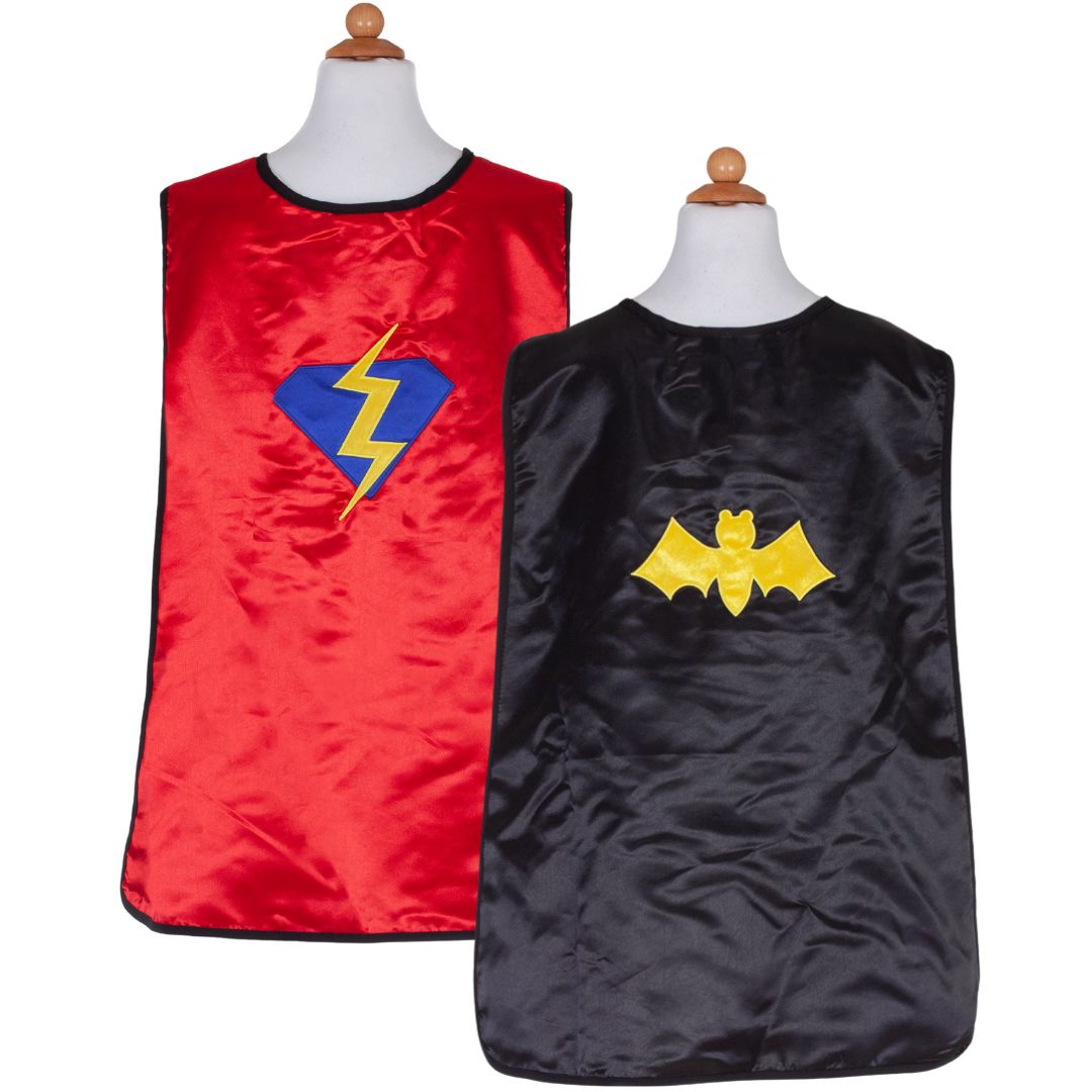 great pretenders omkeerbare verkleedcape & masker superheld - 4-7 jaar | 67485 | 3