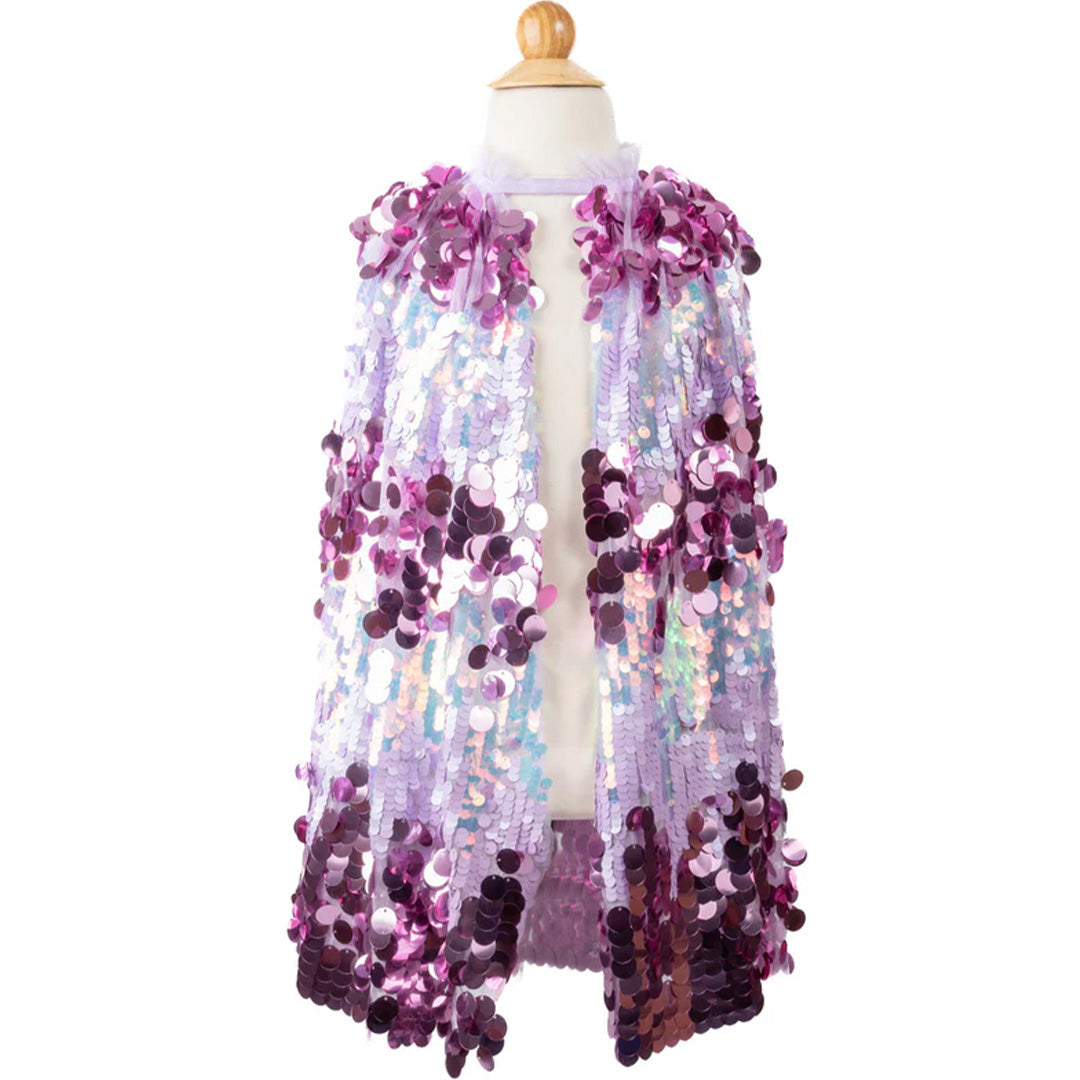 great pretenders verkleedcape 5th avenue pailletten paars - 4-6 jaar | 51325 | 0