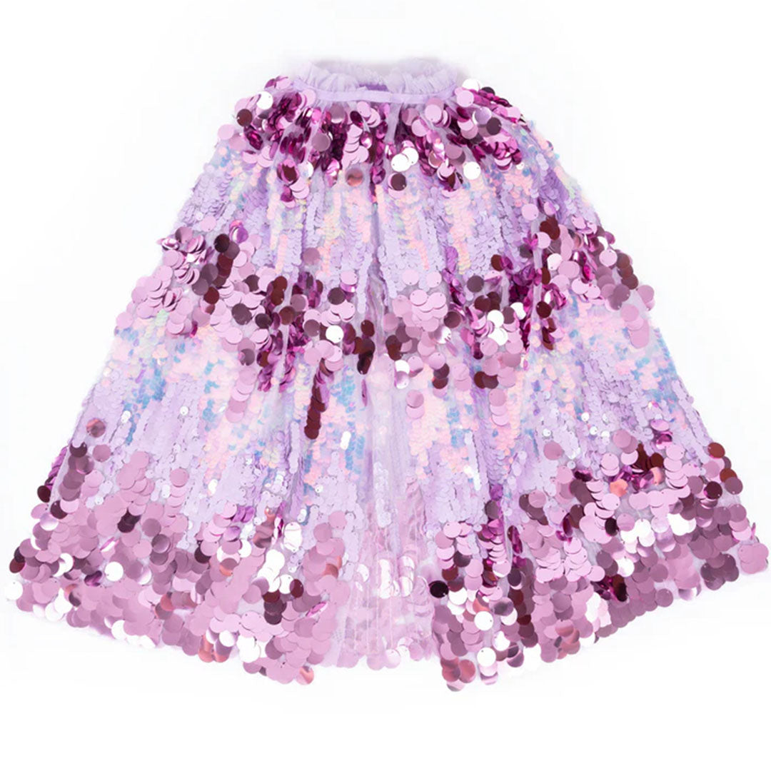 great pretenders verkleedcape 5th avenue pailletten paars - 4-6 jaar | 51325 | 5