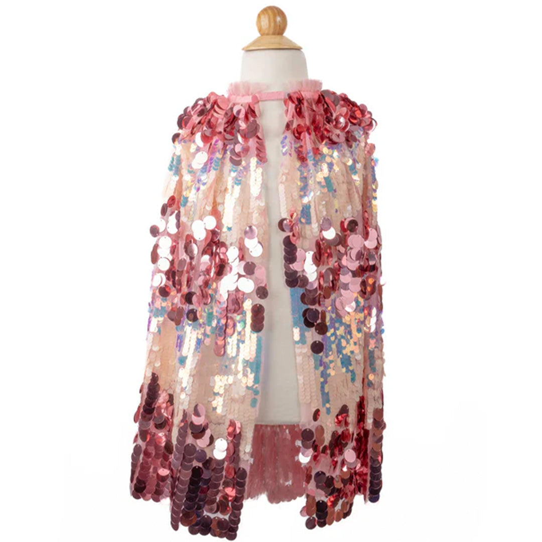 great pretenders verkleedcape 5th avenue pailletten roze - 4-6 jaar | 51345 | 0