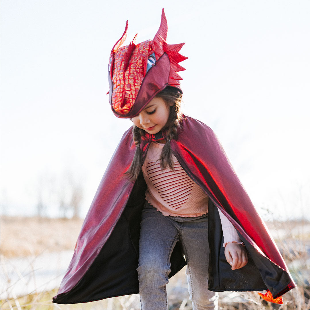 great pretenders verkleedcape draak ruby - 2-4 jaar | 57173 | 1