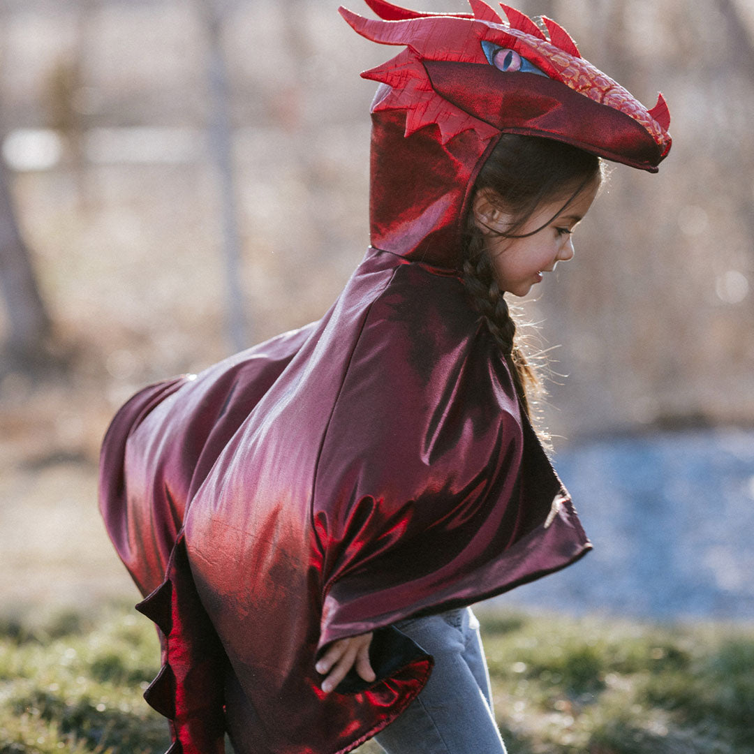 great pretenders verkleedcape draak ruby - 2-4 jaar | 57173 | 2
