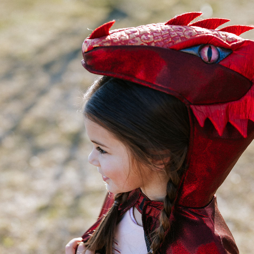 great pretenders verkleedcape draak ruby - 2-4 jaar | 57173 | 4