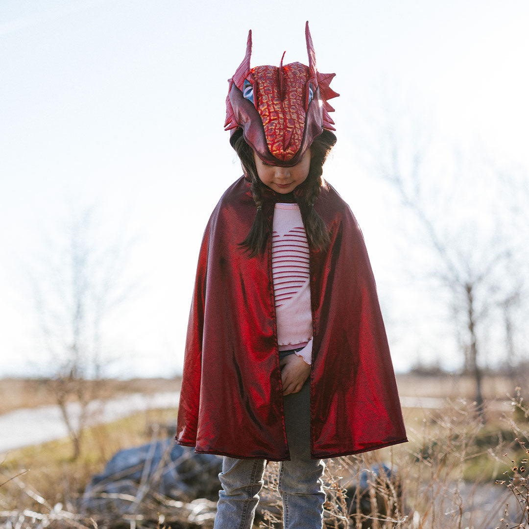 great pretenders verkleedcape draak ruby - 2-4 jaar | 57173 | 5