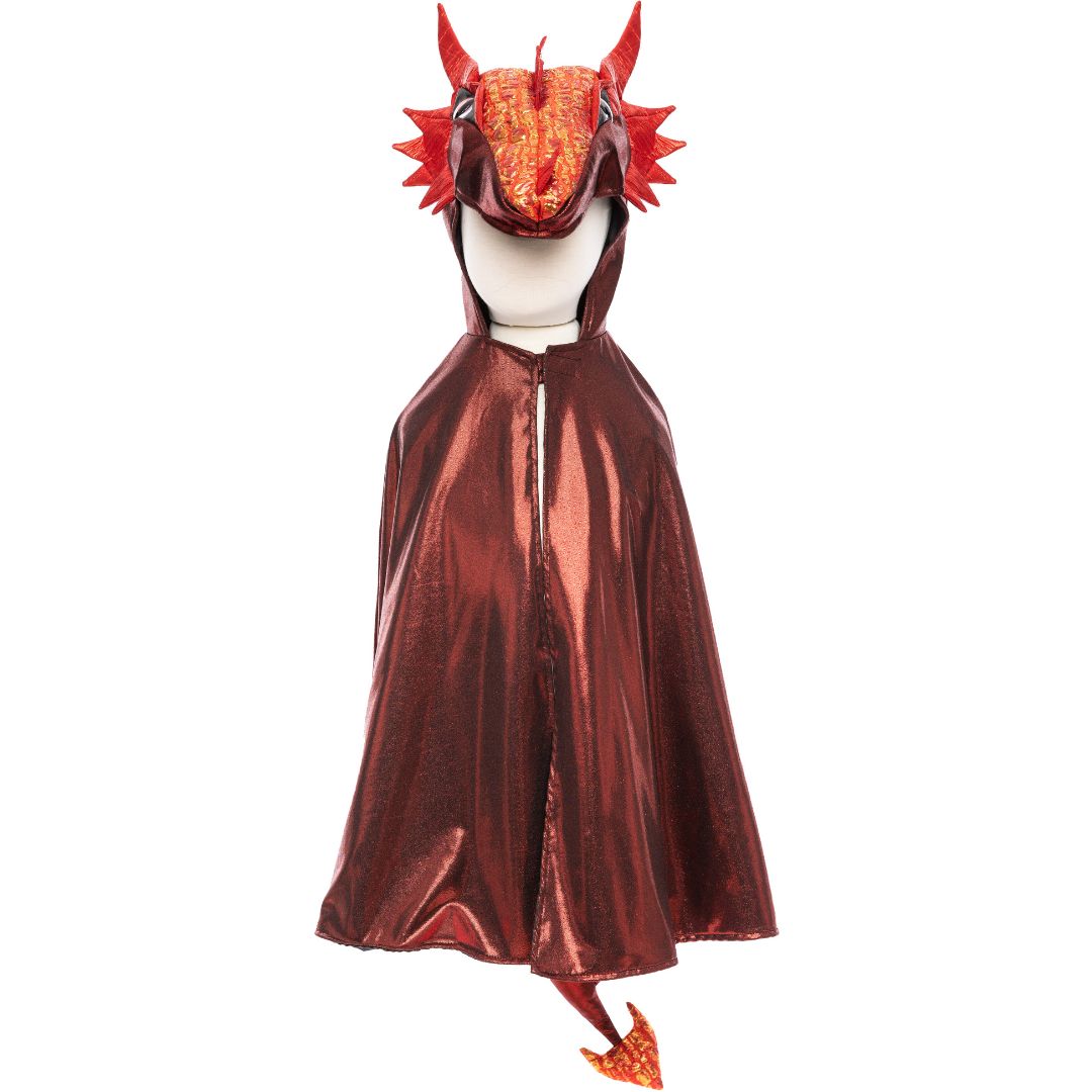 great pretenders verkleedcape draak ruby metallic - 5-6 jaar | 57175 | 0