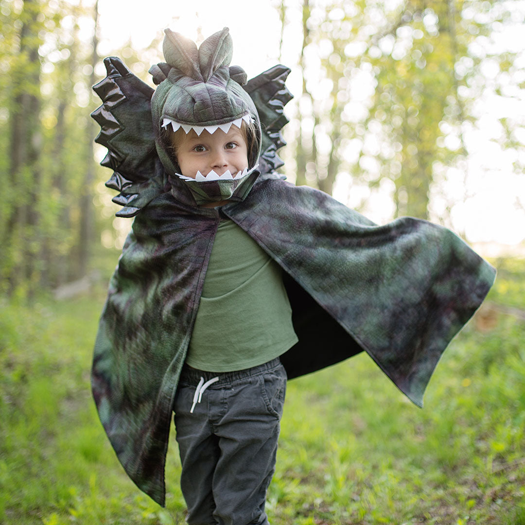 great pretenders verkleedcape met klauwen dino dilophosaurus- 4-6 jaar | 56895 | 1