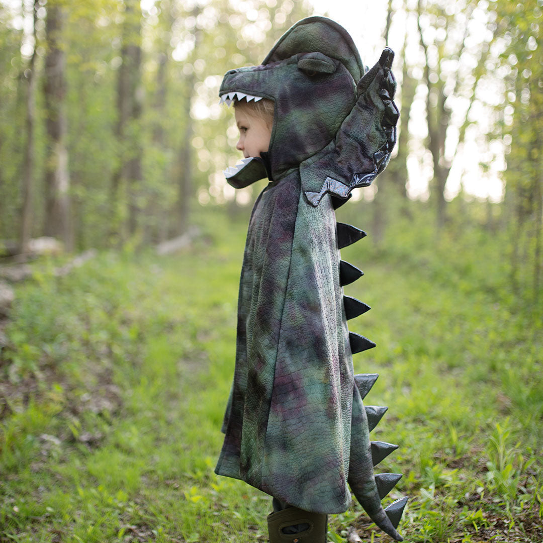 great pretenders verkleedcape met klauwen dino dilophosaurus- 4-6 jaar | 56895 | 4