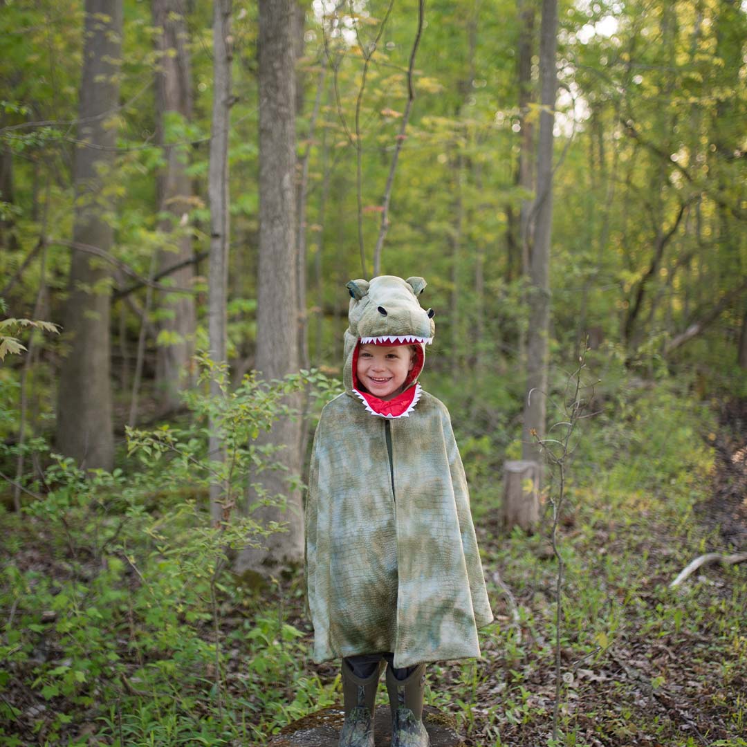 great pretenders verkleedcape met klauwen dino t-rex - 4-6 jaar | 56885 | 2