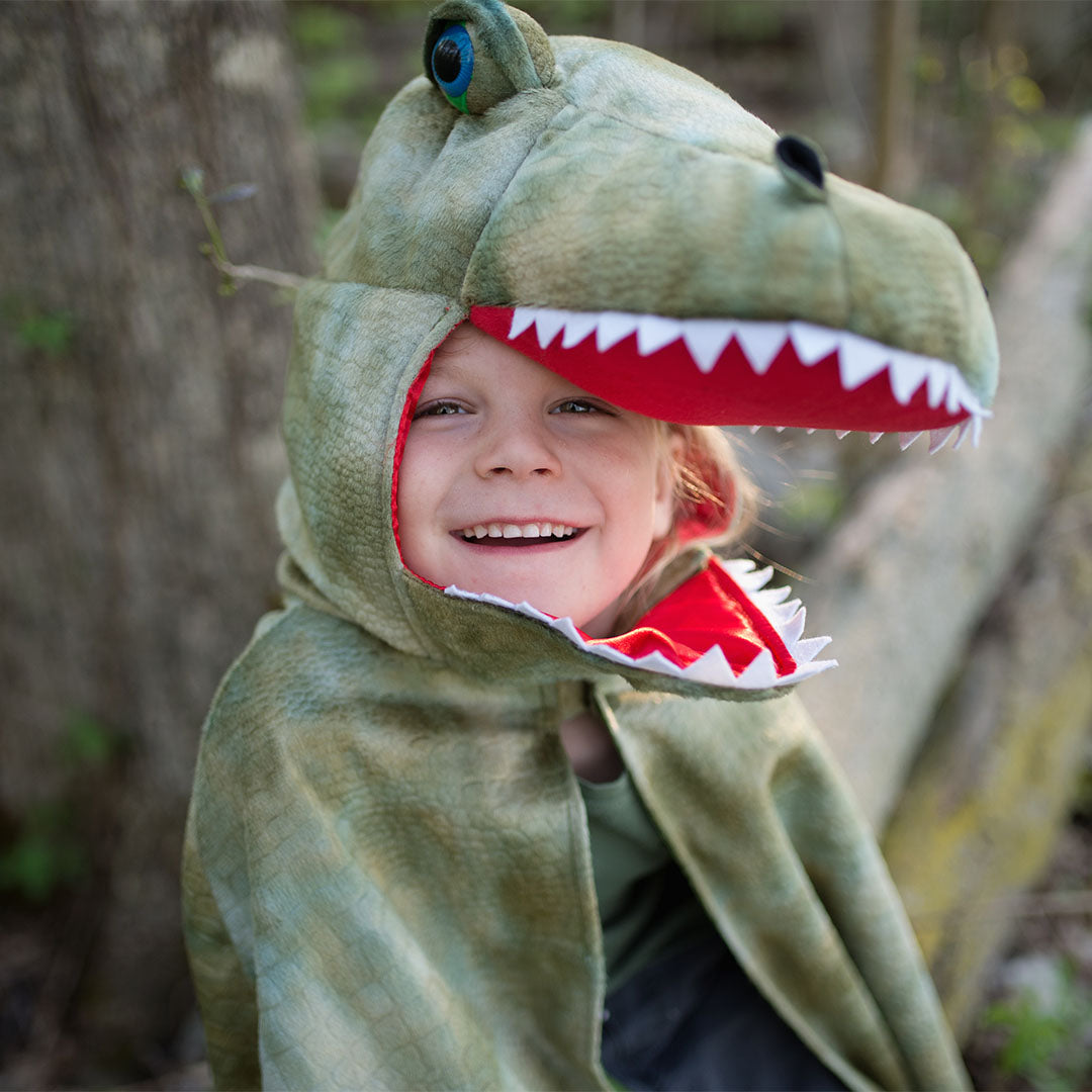 great pretenders verkleedcape met klauwen dino t-rex - 4-6 jaar | 56885 | 3