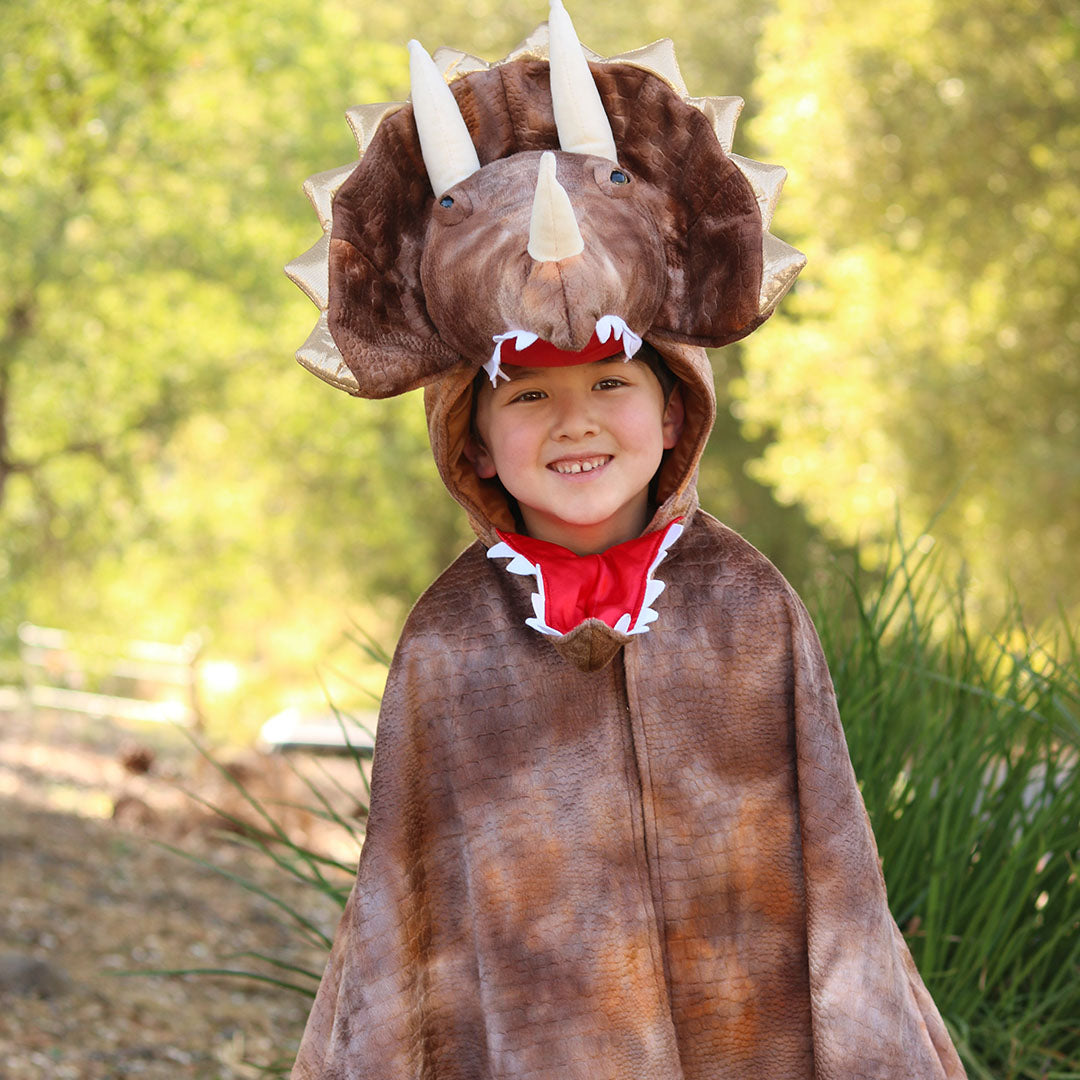 great pretenders verkleedcape met klauwen dino - triceratops  - 4-6 jaar | 56805 | 2