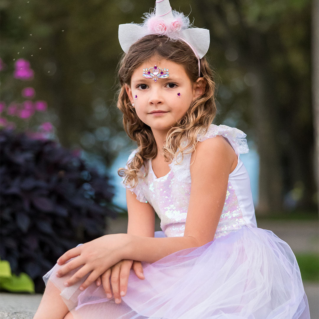 great pretenders verkleedjurk eenhoorn met diadeem - 2-4 jaar | 30723 | 3