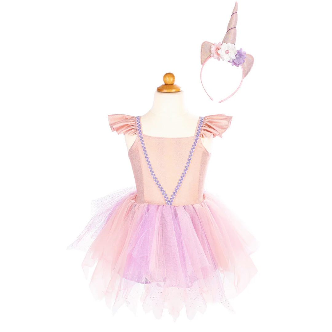 great pretenders verkleedjurk eenhoorn met diadeem roze - 2-4 jaar | 30133 | 0