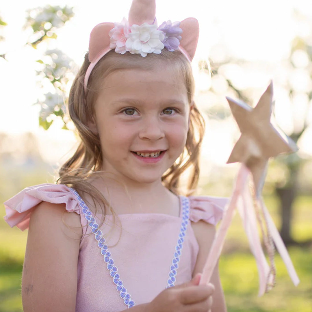 great pretenders verkleedjurk eenhoorn met diadeem roze - 2-4 jaar | 30133 | 2