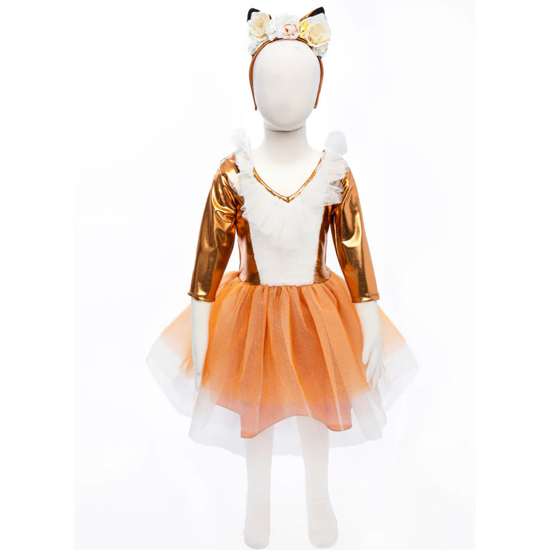 great pretenders verkleedjurk vos met diadeem - 2-4 jaar | 31673 | 0