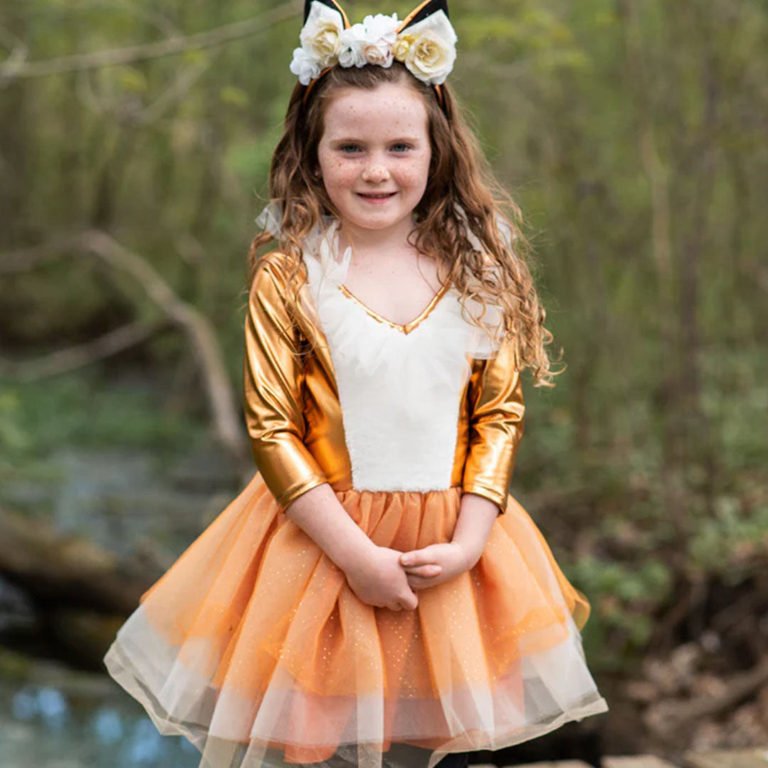 great pretenders verkleedjurk vos met diadeem - 2-4 jaar | 31673 | 1