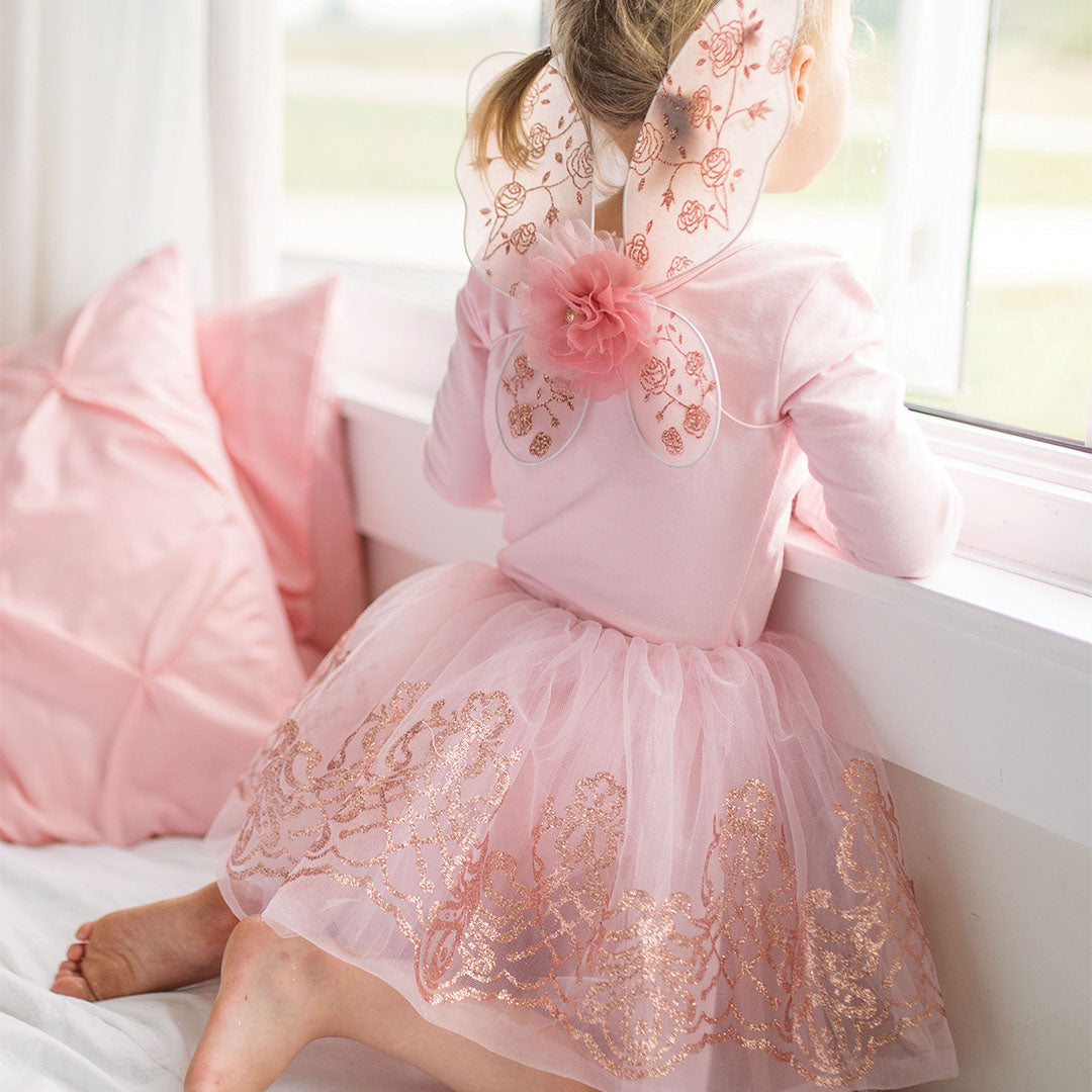 great pretenders verkleedrok met vleugels rose gold - 4-6 jaar | 44115 | 2