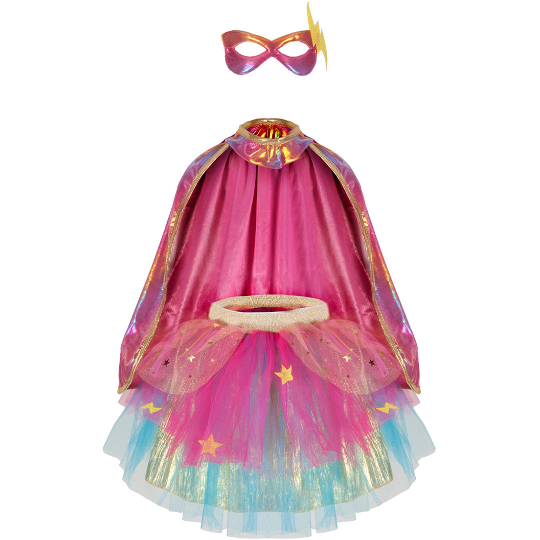great pretenders verkleedset super-duper - pink gold - 4-6 jaar | 67855 | 0