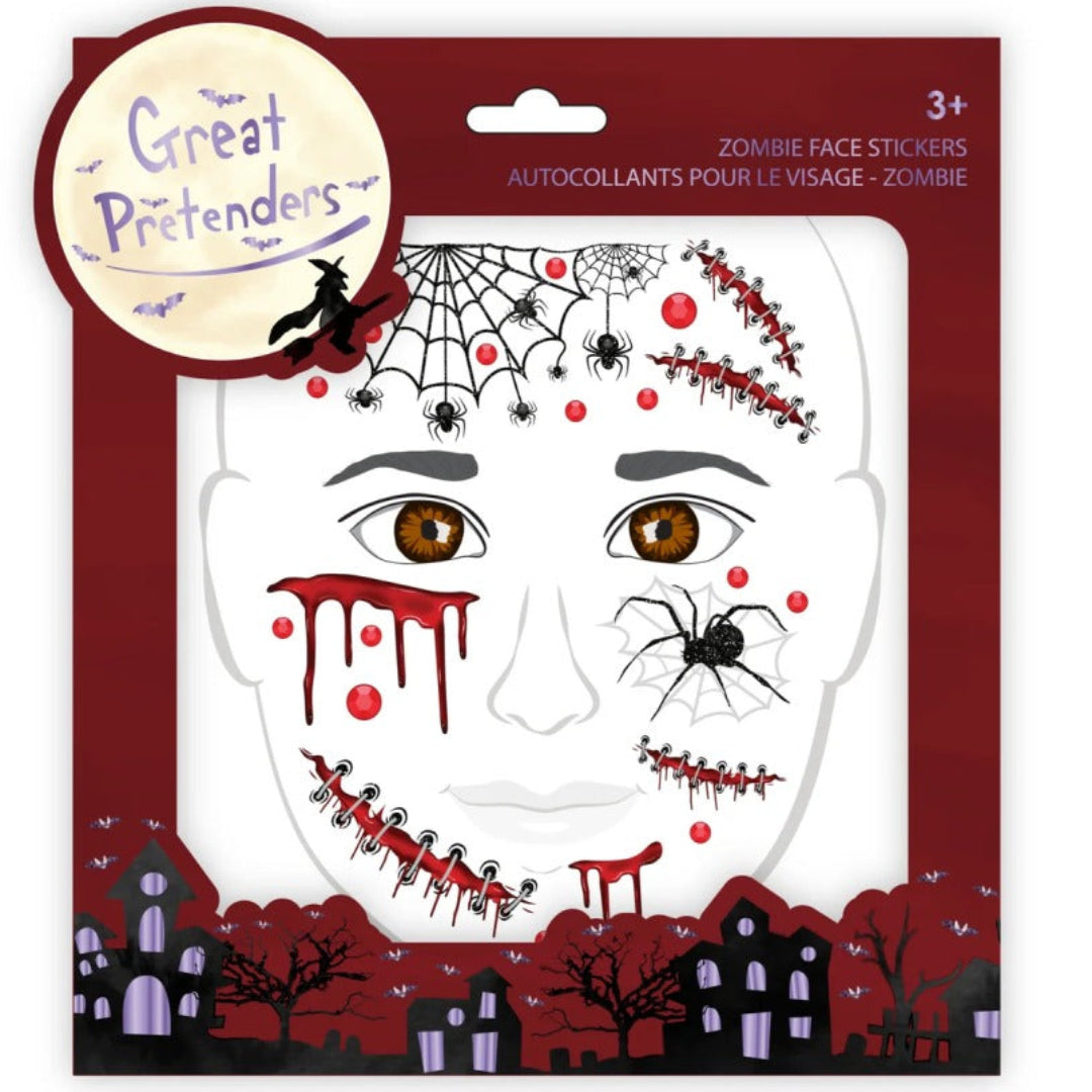 great pretenders gezichtstickers zombie | 87606 | 1