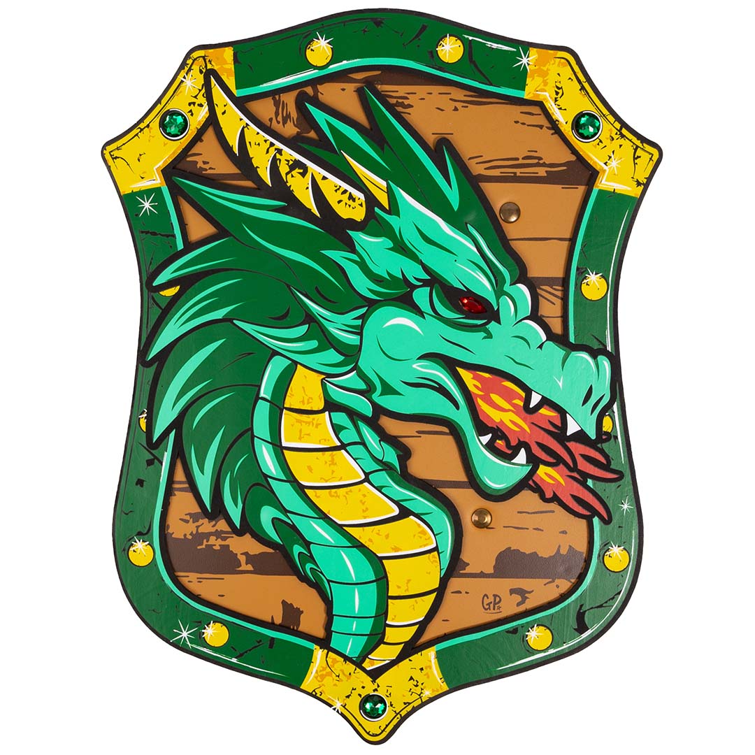 great pretenders schild - groene draak | GP14335 | 1