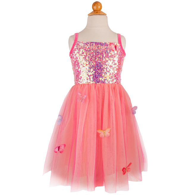 great pretenders verkleedjurk butterfly bliss - hot pink - 2-4 jaar | 35823 | 1