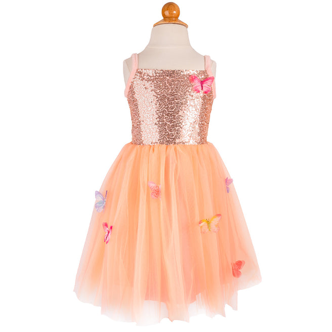 great pretenders verkleedjurk butterfly bliss - peach  - 4-6 jaar | 35815 | 1