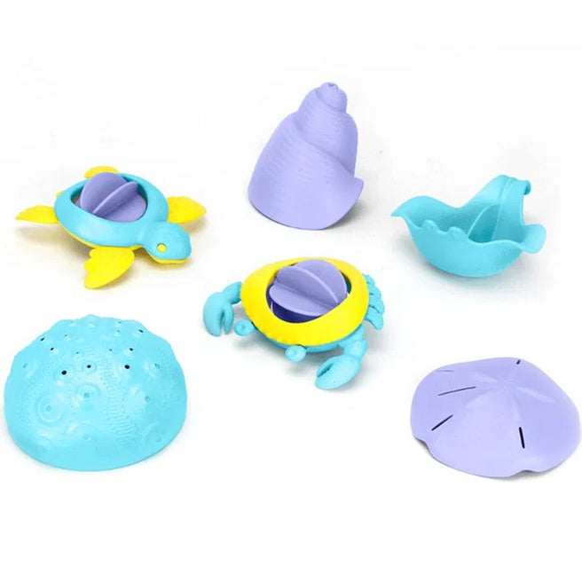 green toys bad- en strandspeelgoed zeeleven - 6st | GTSLS11584 | 0
