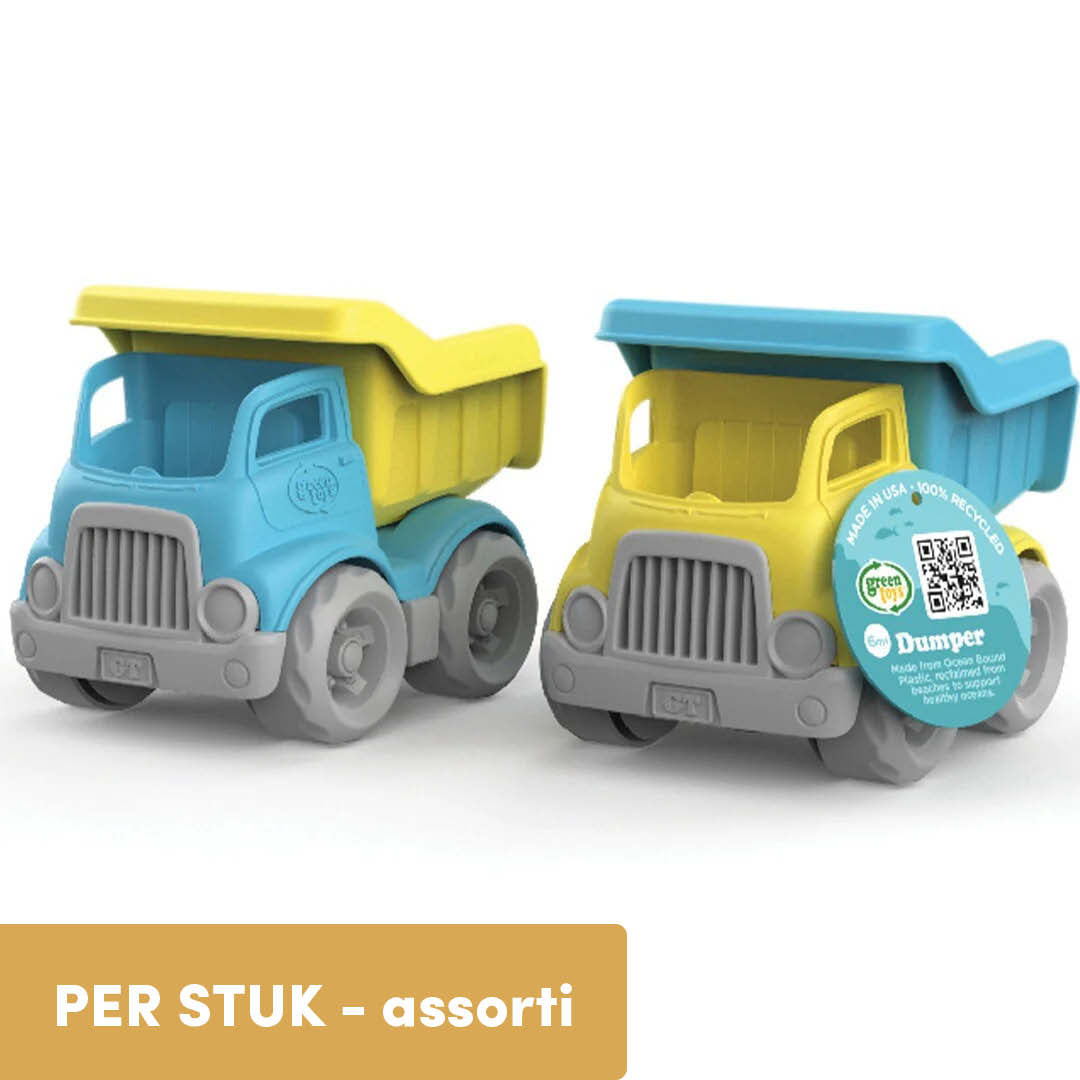 green toys kiepwagen oceanbound - blauw-geel - assorti | GTCDPOB1780 | 0