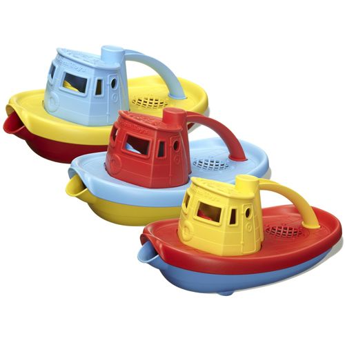 green toys sleepboot geel-rood | GTTUG01RY | 1