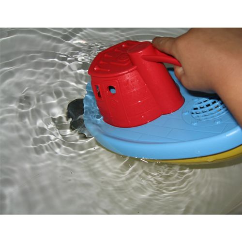 green toys sleepboot geel-rood | GTTUG01RY | 2