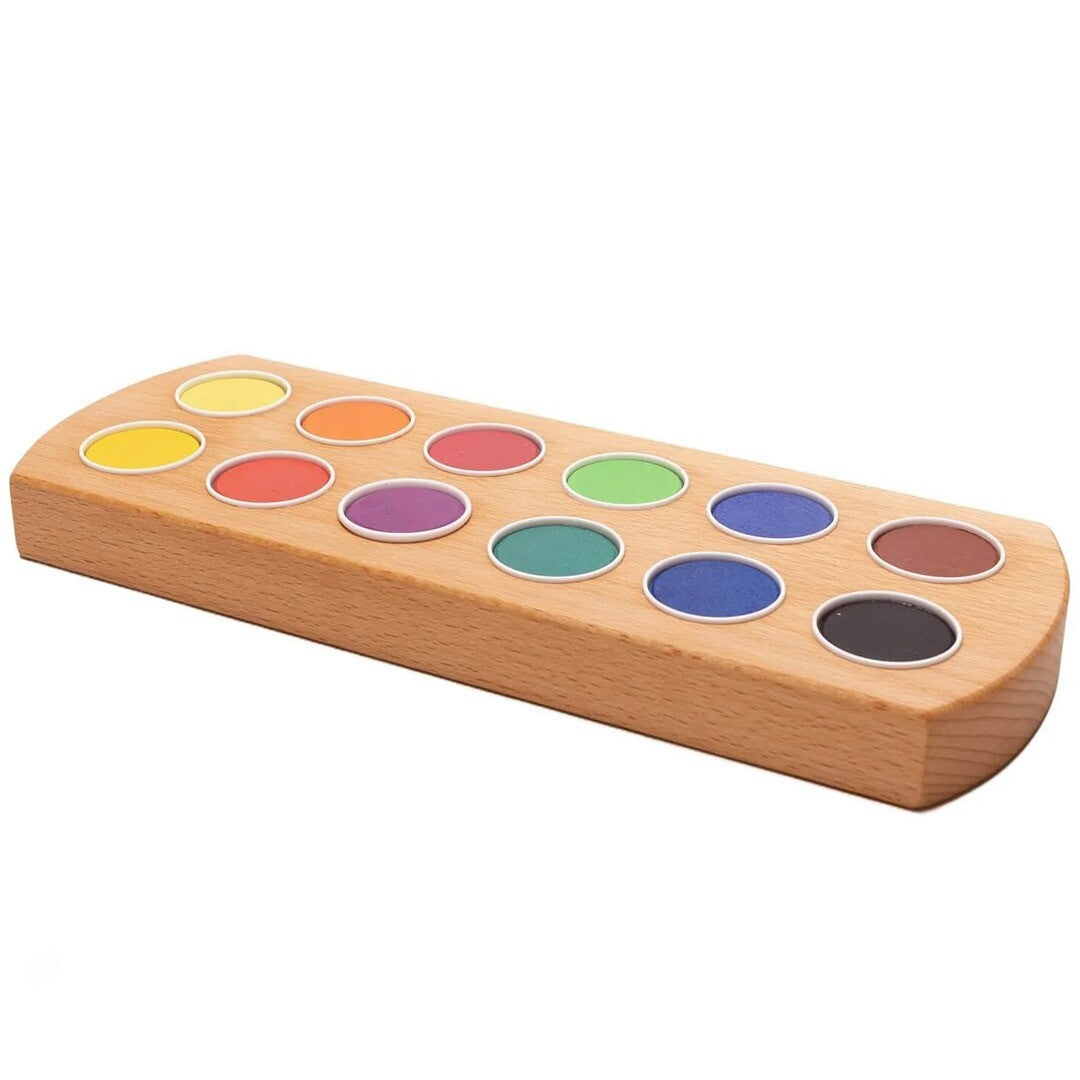 grennn waterverfhouder met 12 kleuren waterverf | 7428472843254 | 0