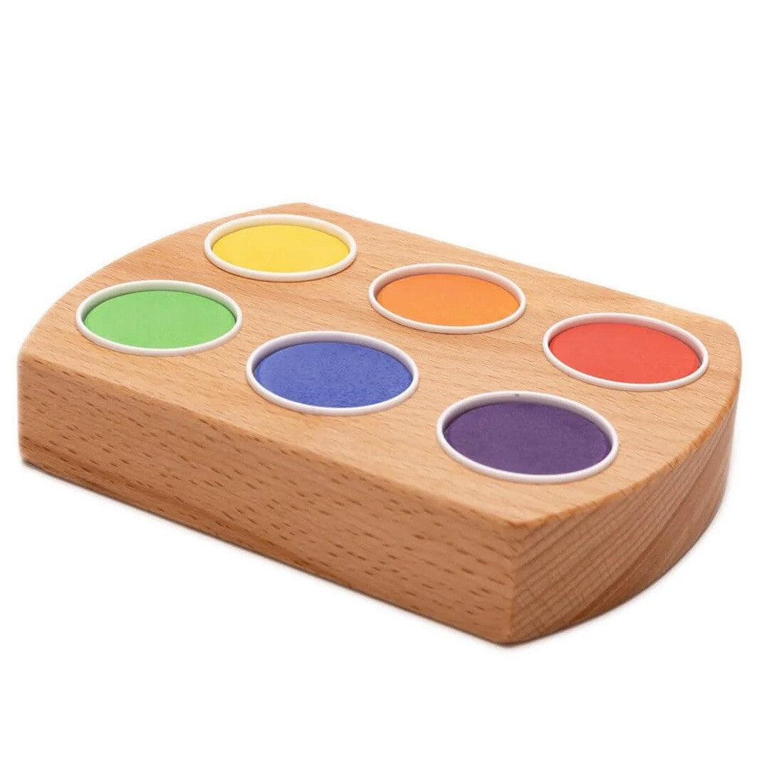 grennn waterverfhouder met 6 kleuren waterverf | 7428476182526 | 0