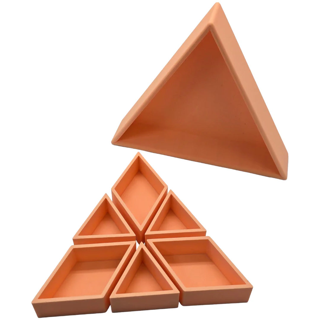 grennn inlegdriehoek mandigo - pastel oranje - 17,5x20 cm | 8785312013079 | 4