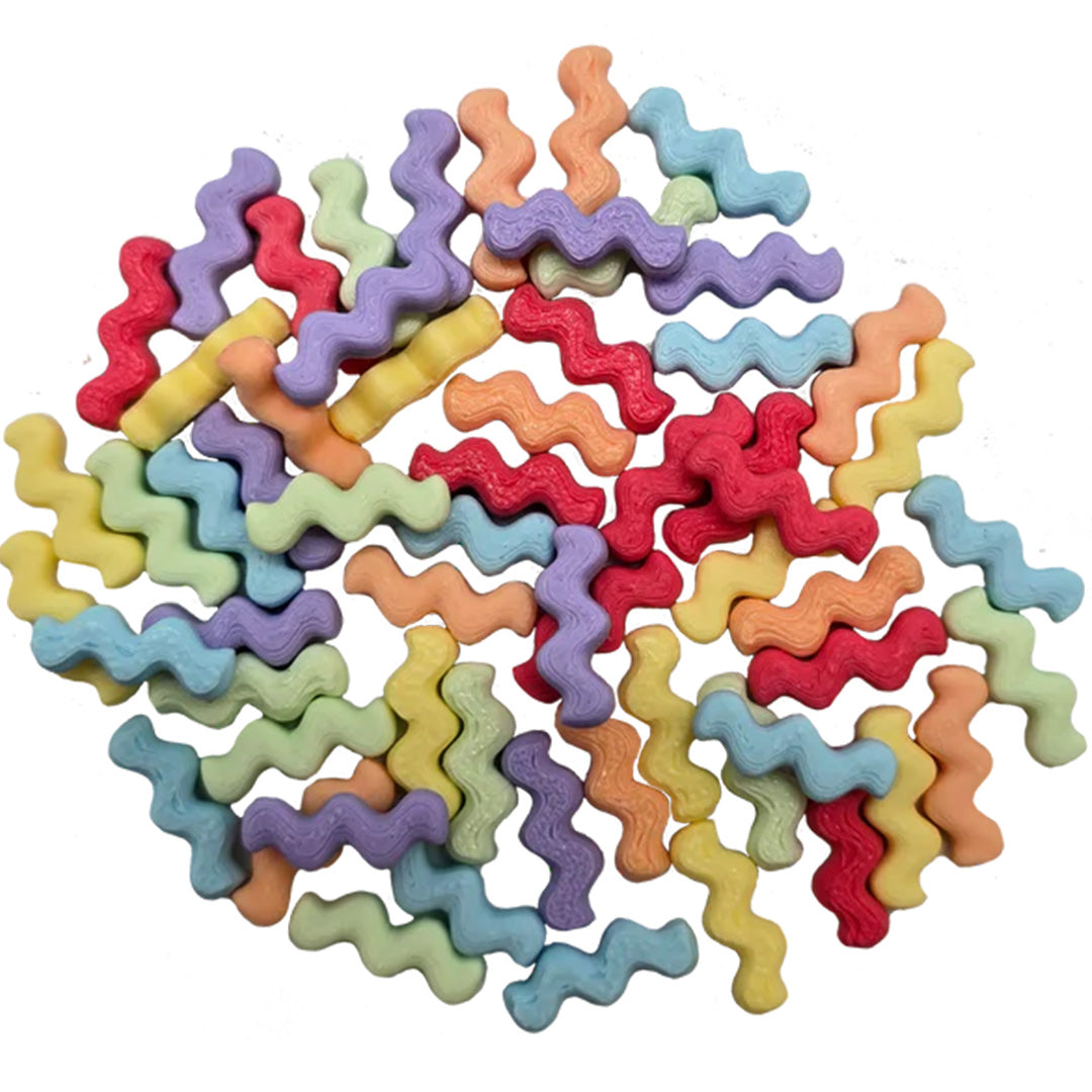 grennn sensorische speelfiguren waves - pastel - 60st | GREN8785312011877 | 1