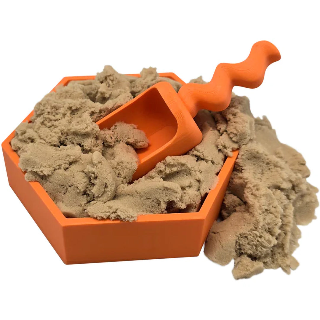 2grennn speelbak zeshoek mandigo - oranje - 10x8,5 cm | 8785312012010 | 