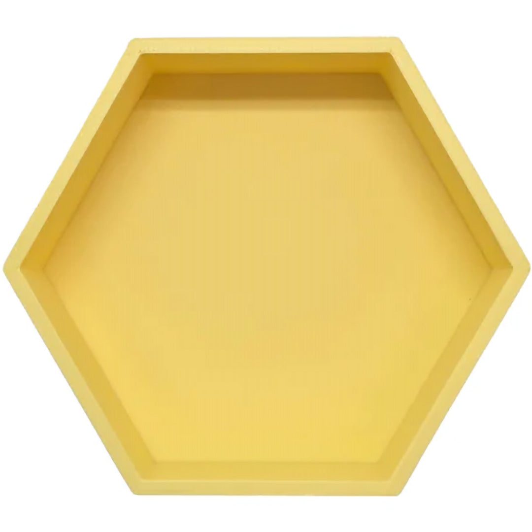grennn speelbak zeshoek mandigo - pastel geel - 10x8,5 cm | 8785312012584 | 1