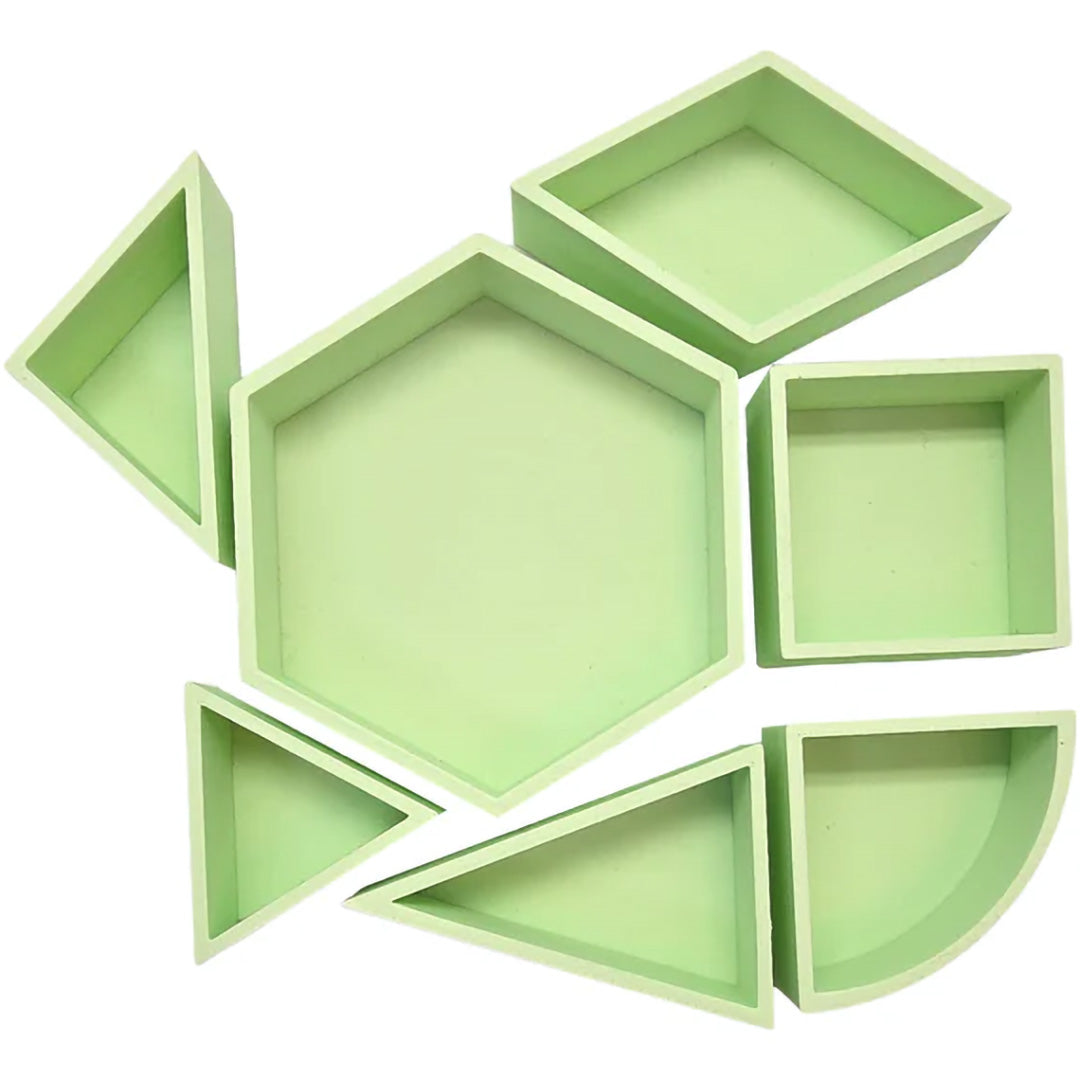 grennn speelbak zeshoek mandigo - pastel groen - 10x8,5 cm | 8785312012799 | 2