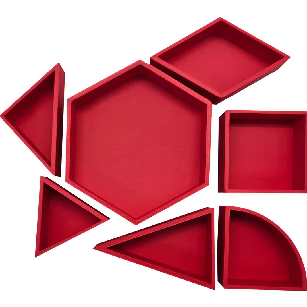 grennn speelbak zeshoek mandigo - rood - 10x8,5 cm | 8785312012089 | 2