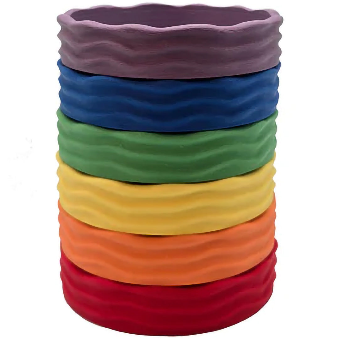 grennn speelbakjes rond wave - regenboog - 6st | 8785312011624 | 1