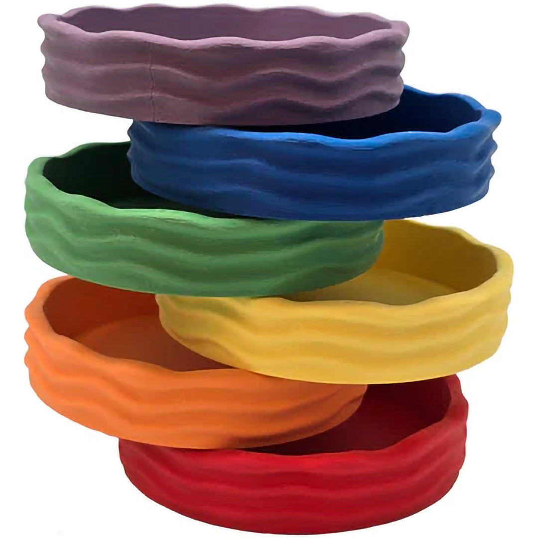 grennn speelbakjes rond wave - regenboog - 6st | 8785312011624 | 4
